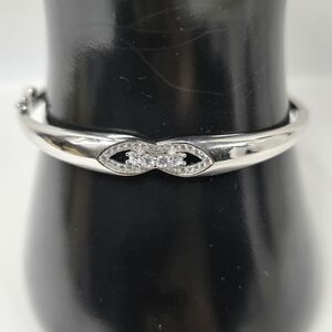 Sterling Silver 925 Elegant Silver Infinity Bracelet